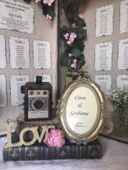 the vintage wedding fairy - step house hotel ciara and grahame table plan